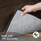 MINIDEAR Bathroom Rugs 24x17 Light Grey - Thick Elastic Foam Bath Mat, Ultra Soft &amp; Plush Fluffy, Non - Slip, Quick Dry, Absorbent Washable Floor Microfiber Mat for Tub, Home Decor Accessories - Homesidy.com