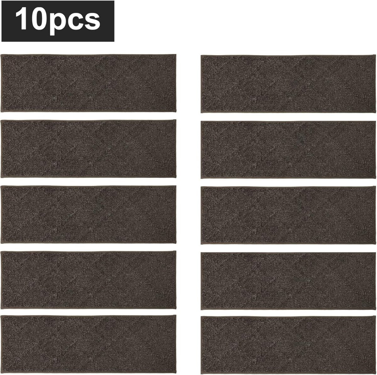 COSY HOMEER Edging Stair Treads Non - Slip Carpet Mat 28inX9in Indoor Stair Runners for Wooden Steps, Edging Stair Rugs for Kids and Dogs, 100% Polyester TPE Backing (15pc, Beige) - Homesidy.com