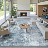 Soalmost Washable Area Rug 8x10, Large Soft Rugs for Living Room Vintage Beige Carpet 8x10 Area Rugs for Bedroom Dining Room Non - Slip Stain Resistant Under Table Rug - Homesidy.com