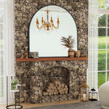 VooBang Arched Wall Mirror, 30 x 38 inch Arch Bathroom Mirror, Wall Mounted Vanity Mirror with Arch Metal Frame, Modern Bathroom Vanity Mirror for Bedroom, Living Room, Hanging or Leaning, Black - Homesidy.com