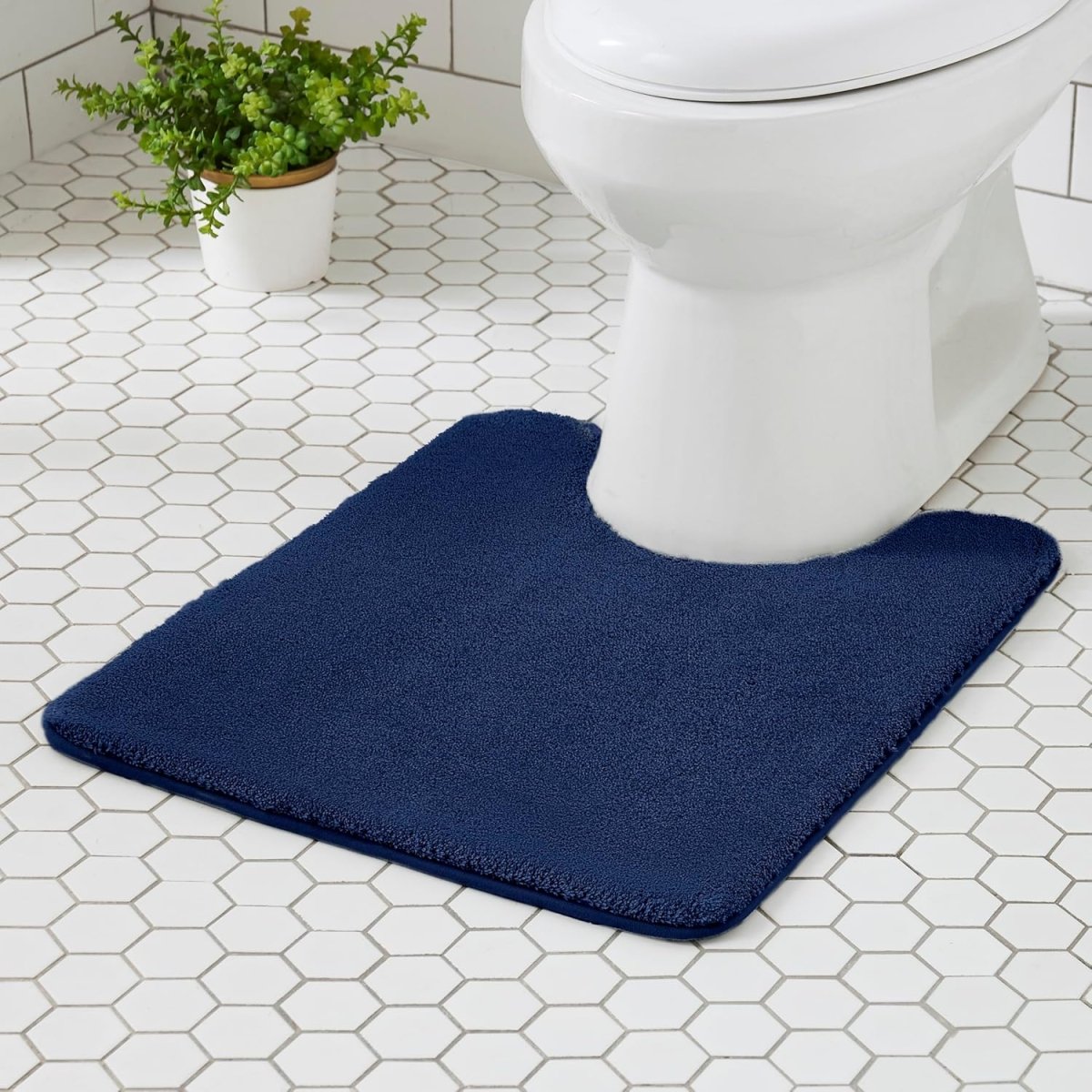 MINIDEAR Bathroom Rugs 24x17 Light Grey - Thick Elastic Foam Bath Mat, Ultra Soft &amp; Plush Fluffy, Non - Slip, Quick Dry, Absorbent Washable Floor Microfiber Mat for Tub, Home Decor Accessories - Homesidy.com