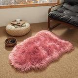 Ashler Faux Fur Rug, Fluffy White Small Sheepskin Rug, Ultra Soft 2x3 Ft Mat, Machine Washable Shag Mats, Nursery Throw for Bed, Living, Kids Room - Homesidy.com