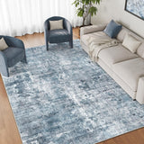 Soalmost Washable Area Rug 8x10, Large Soft Rugs for Living Room Vintage Beige Carpet 8x10 Area Rugs for Bedroom Dining Room Non - Slip Stain Resistant Under Table Rug - Homesidy.com