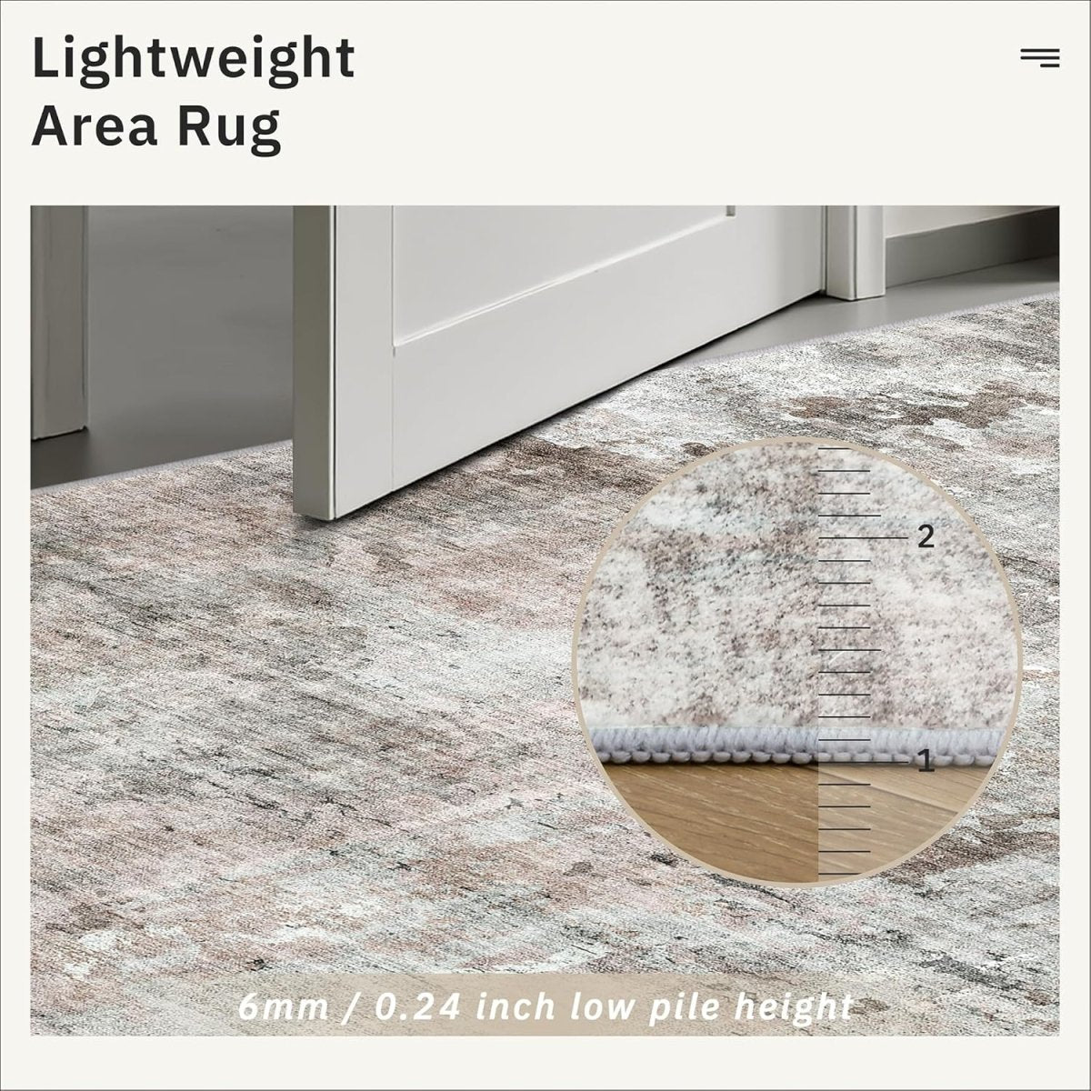 Soalmost Washable Area Rug 8x10, Large Soft Rugs for Living Room Vintage Beige Carpet 8x10 Area Rugs for Bedroom Dining Room Non - Slip Stain Resistant Under Table Rug - Homesidy.com