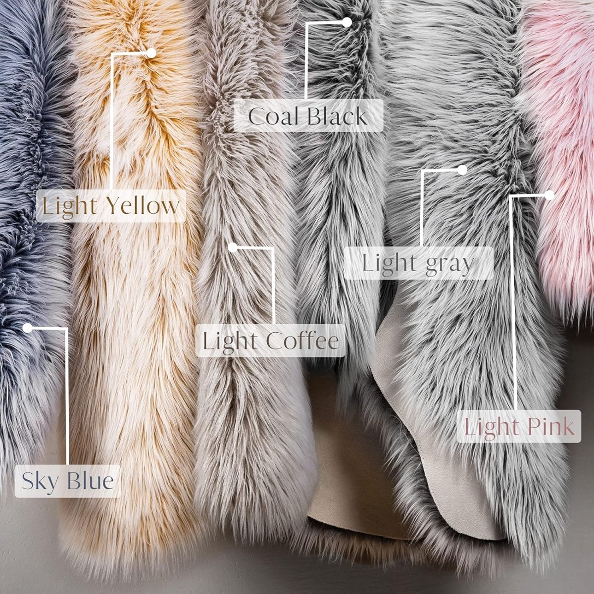 Ashler Faux Fur Rug, Fluffy White Small Sheepskin Rug, Ultra Soft 2x3 Ft Mat, Machine Washable Shag Mats, Nursery Throw for Bed, Living, Kids Room - Homesidy.com