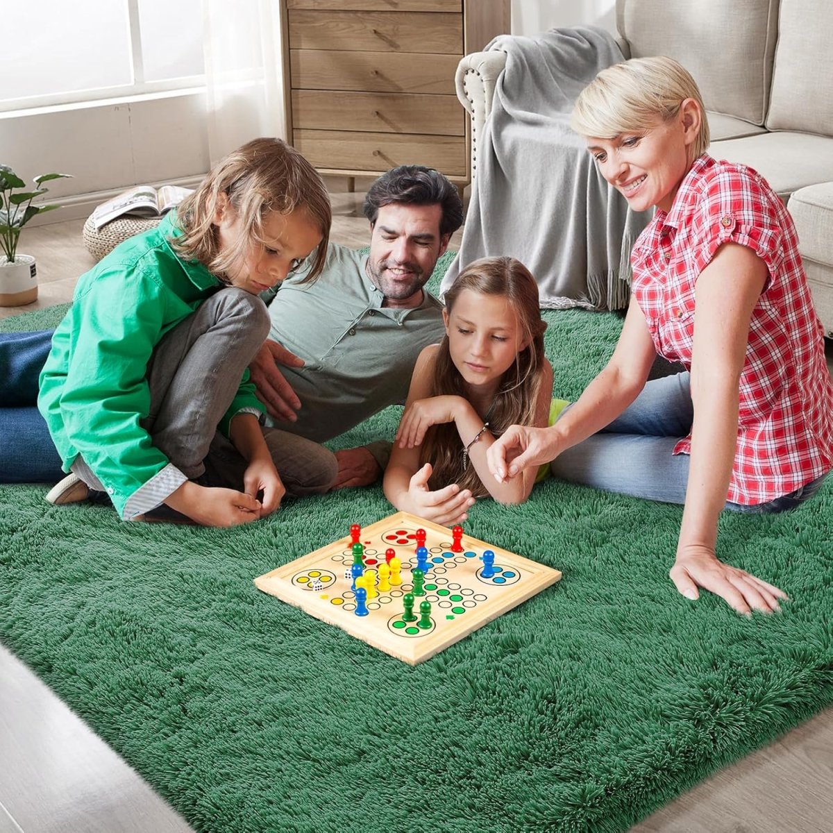 Shag Area Rugs for Bedroom Living Room,4X6 Ultra Soft Fluffy Area Rugs for Dorm, Indoor Carpet Nursery Rugs for Kids Girls Room Home Decor,Pink - Homesidy.com