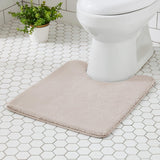 MINIDEAR Bathroom Rugs 24x17 Light Grey - Thick Elastic Foam Bath Mat, Ultra Soft &amp; Plush Fluffy, Non - Slip, Quick Dry, Absorbent Washable Floor Microfiber Mat for Tub, Home Decor Accessories - Homesidy.com
