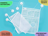 2 x Mesh Bath Toy Organizer 8 Ultra Strong Hooks – The Perfect Bathtub Toy Holder &amp; Bathroom or Shower Caddy – These Multi - use Net Bags Make Baby Bath Toy Storage Easy – For Kids &amp; Toddlers - Homesidy.com