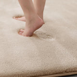 MINIDEAR Bathroom Rugs 24x17 Light Grey - Thick Elastic Foam Bath Mat, Ultra Soft &amp; Plush Fluffy, Non - Slip, Quick Dry, Absorbent Washable Floor Microfiber Mat for Tub, Home Decor Accessories - Homesidy.com