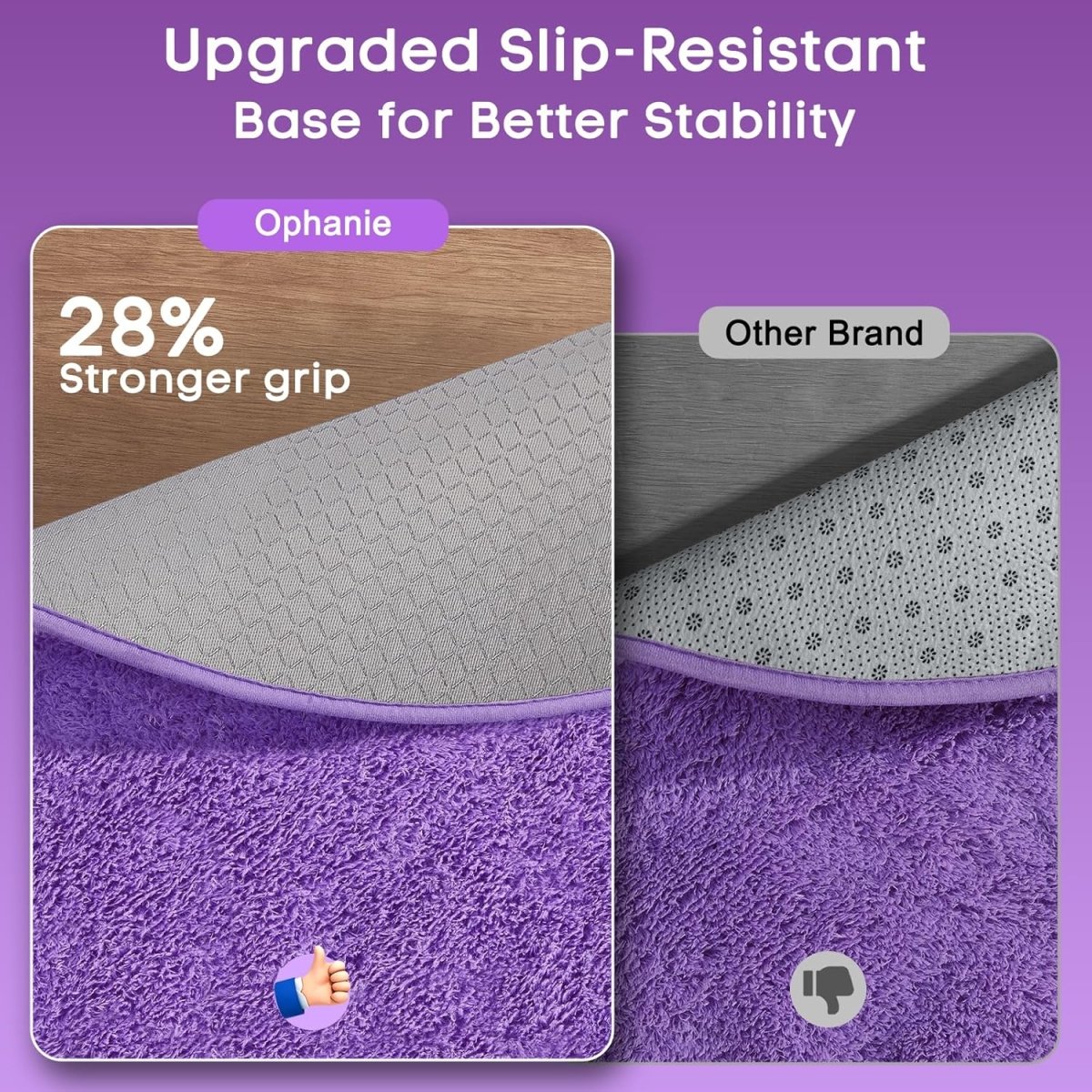 Ophanie Area Rugs for Living Room Bedroom, Upgrade Non - Slip Fluffy Soft Grey Shag Carpet, Indoor Floor Gray 4x6 Fuzzy Shaggy Living Room Plush Rug for Kids Home Dorm Decor Aesthetic - Homesidy.com