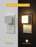L LOHAS LED Night Lights Plug into Wall 2 - Pack, 0.3W Plug in Night Light, Dusk to Dawn, 3000K Soft White, Bright Nightlight Auto - On/Off, for Adults Kids Room Bedroom Bathroom Hallway Kitchen, Non - Dim - Homesidy.com