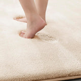 MINIDEAR Bathroom Rugs 24x17 Light Grey - Thick Elastic Foam Bath Mat, Ultra Soft &amp; Plush Fluffy, Non - Slip, Quick Dry, Absorbent Washable Floor Microfiber Mat for Tub, Home Decor Accessories - Homesidy.com