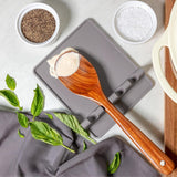 Zulay Kitchen Spoon Rest for Multiple Utensils High Heat - Resistant Silicone Drip Pad, BPA - Free Spoon Holder for Stove Top, Kitchen Gadget Holder for Ladles, Tongs, Cooking Spatula - Makes Great Gift - Homesidy.com