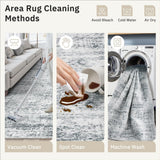 Soalmost Washable Area Rug 8x10, Large Soft Rugs for Living Room Vintage Beige Carpet 8x10 Area Rugs for Bedroom Dining Room Non - Slip Stain Resistant Under Table Rug - Homesidy.com