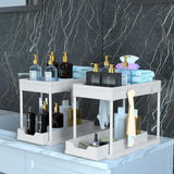 DEKAVA Under Sink Organizer 2 Pack, Bathroom Cabinet Organizer, 2 Tier Sliding Cabinet Basket Organizer Drawer, Multi - Purpose Bath Collection Baskets for Bathroom (Black) - Homesidy.com
