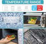 Vtopmart 5Pack 22oz Glass Storage Containers with Lids, Glass Meal Prep Food Container Sets with Snap Airtight Lids for Microwave, Oven, Freezer and Dishwasher, Grey - Homesidy.com