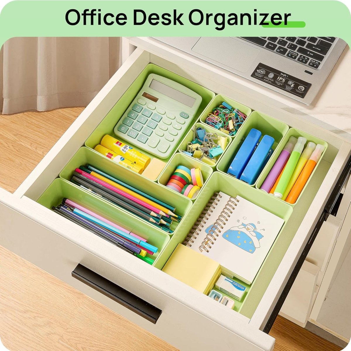 Vtopmart 25 PCS Clear Plastic Drawer Organizers Set, 4 - Size Versatile Bathroom and Vanity Drawer Organizer Trays, Storage Bins for Makeup, Bedroom, Kitchen Gadgets Utensils and Office - Homesidy.com