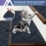 COSY HOMEER Edging Stair Treads Non - Slip Carpet Mat 28inX9in Indoor Stair Runners for Wooden Steps, Edging Stair Rugs for Kids and Dogs, 100% Polyester TPE Backing (15pc, Beige) - Homesidy.com