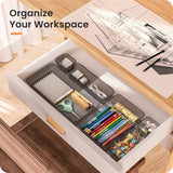 A - LuGei 【Military Grade Drawer Organizer, 【𝟱𝗦𝗶𝘇𝗲】 Makeup organizer, 【Holds 177 Items】 Bathroom Organizers and Storage, Organization and Storage, Desk Drawer Organizer for Bathroom Vanity - Homesidy.com