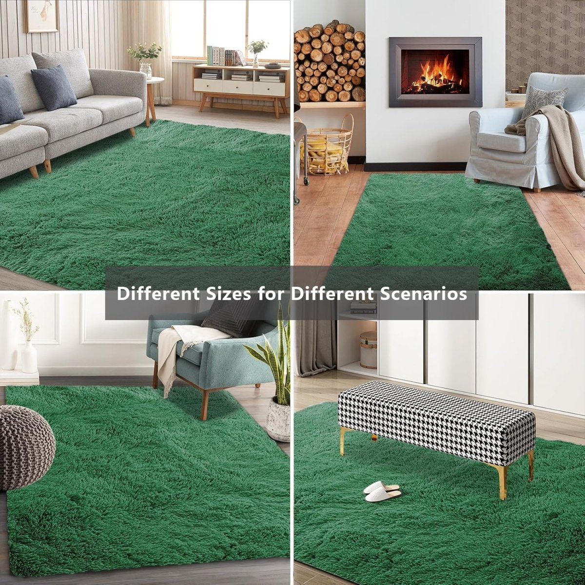 Shag Area Rugs for Bedroom Living Room,4X6 Ultra Soft Fluffy Area Rugs for Dorm, Indoor Carpet Nursery Rugs for Kids Girls Room Home Decor,Pink - Homesidy.com