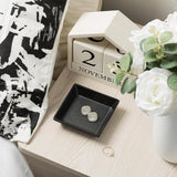 Mecaikru Ceramic Trinket Dish, Ring Tray, Decorative Jewelry Dish for Earrings Necklaces Watch Keys, for Women, White Green - Homesidy.com
