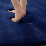 MINIDEAR Bathroom Rugs 24x17 Light Grey - Thick Elastic Foam Bath Mat, Ultra Soft &amp; Plush Fluffy, Non - Slip, Quick Dry, Absorbent Washable Floor Microfiber Mat for Tub, Home Decor Accessories - Homesidy.com