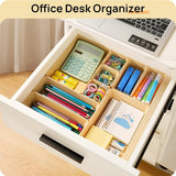 Vtopmart 25 PCS Clear Plastic Drawer Organizers Set, 4 - Size Versatile Bathroom and Vanity Drawer Organizer Trays, Storage Bins for Makeup, Bedroom, Kitchen Gadgets Utensils and Office - Homesidy.com