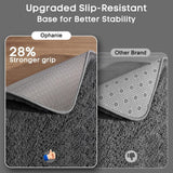 Ophanie Area Rugs for Living Room Bedroom, Upgrade Non - Slip Fluffy Soft Grey Shag Carpet, Indoor Floor Gray 4x6 Fuzzy Shaggy Living Room Plush Rug for Kids Home Dorm Decor Aesthetic - Homesidy.com