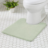 MINIDEAR Bathroom Rugs 24x17 Light Grey - Thick Elastic Foam Bath Mat, Ultra Soft &amp; Plush Fluffy, Non - Slip, Quick Dry, Absorbent Washable Floor Microfiber Mat for Tub, Home Decor Accessories - Homesidy.com