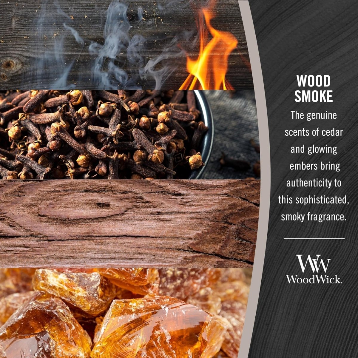 WoodWick Marine Amber Holiday Candle Gifts for Women and Men, 9.7 oz Precious Metals Collection with Crackling Wick - Homesidy.com