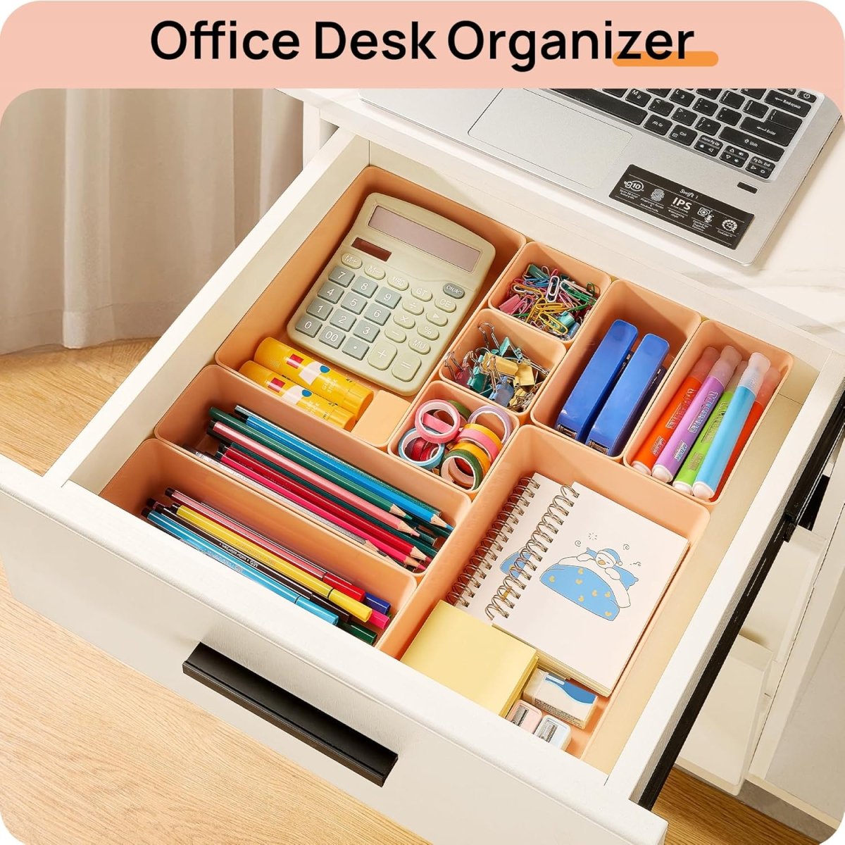 Vtopmart 25 PCS Clear Plastic Drawer Organizers Set, 4 - Size Versatile Bathroom and Vanity Drawer Organizer Trays, Storage Bins for Makeup, Bedroom, Kitchen Gadgets Utensils and Office - Homesidy.com