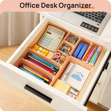 Vtopmart 25 PCS Clear Plastic Drawer Organizers Set, 4 - Size Versatile Bathroom and Vanity Drawer Organizer Trays, Storage Bins for Makeup, Bedroom, Kitchen Gadgets Utensils and Office - Homesidy.com