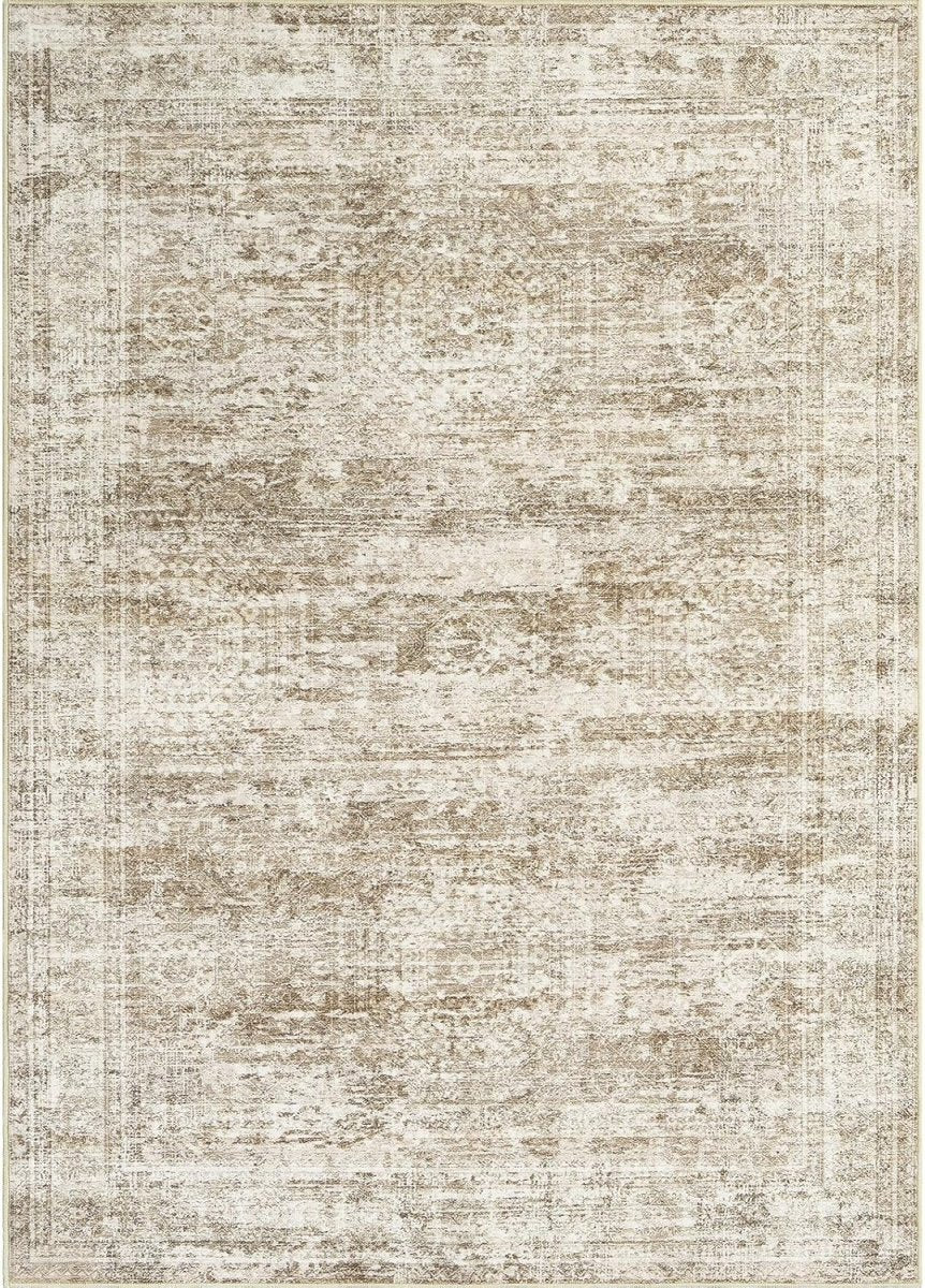 Soalmost Washable Area Rug 8x10, Large Soft Rugs for Living Room Vintage Beige Carpet 8x10 Area Rugs for Bedroom Dining Room Non - Slip Stain Resistant Under Table Rug - Homesidy.com