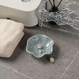 Mecaikru Ceramic Trinket Dish, Ring Tray, Decorative Jewelry Dish for Earrings Necklaces Watch Keys, for Women, White Green - Homesidy.com