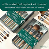 EcoTools Makeup Brush Set for Eyeshadow, Foundation, Blush, and Concealer with Bonus Storage Case, Start the Day Beautifully, Travel Friendly, 6 Piece Set - Homesidy.com