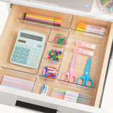 Vtopmart 25 PCS Clear Plastic Drawer Organizers Set, 4 - Size Versatile Bathroom and Vanity Drawer Organizer Trays, Storage Bins for Makeup, Bedroom, Kitchen Gadgets Utensils and Office - Homesidy.com